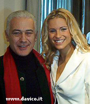 Saverio Marconi e Michelle Hunziker (foto www.davico.it)