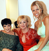 Michelle Hunziker con Liza Minnelli