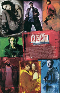 Il poster del film "Rent"